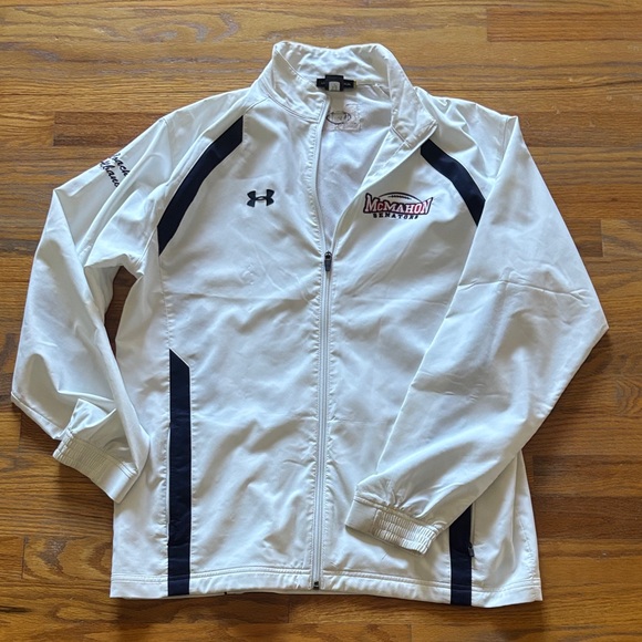 Under Armour Other - Under Armour White Jacket with Blue Details